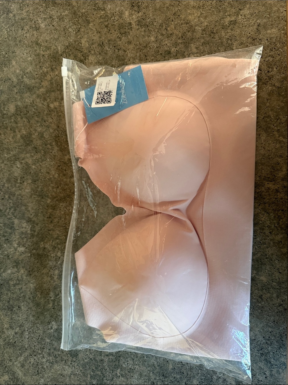 Seamless Strapless Padded Bra — Light Pink